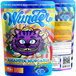 WUNDER AMANITA MUSCARIA ​GUMMIES BLUE RAZZ 2500MG