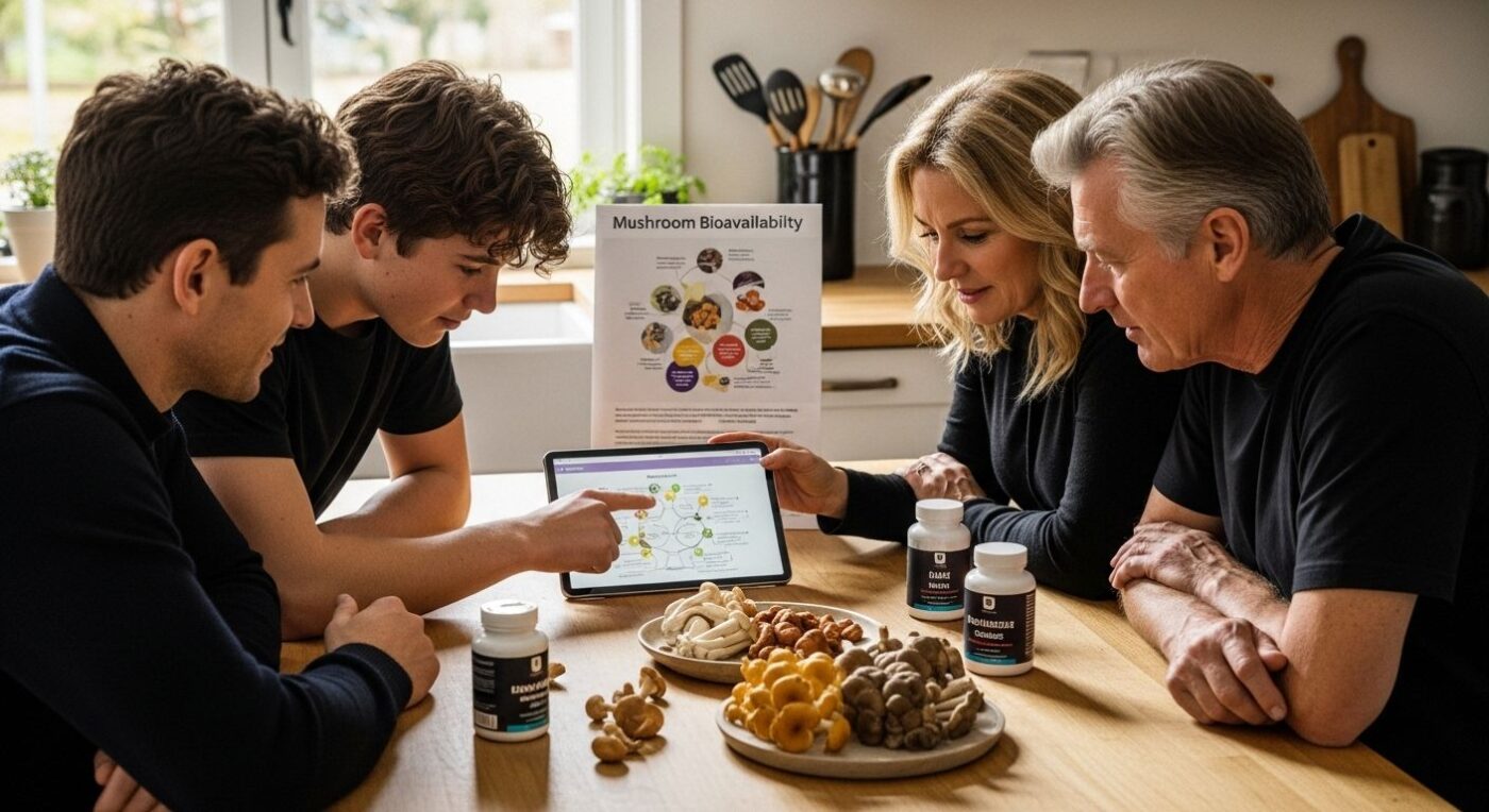 mushroom bioavailability supplement discussion