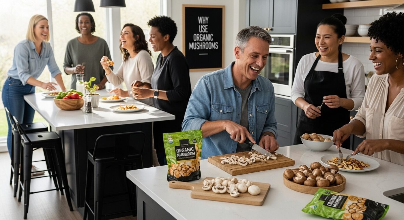 organic mushrooms health image