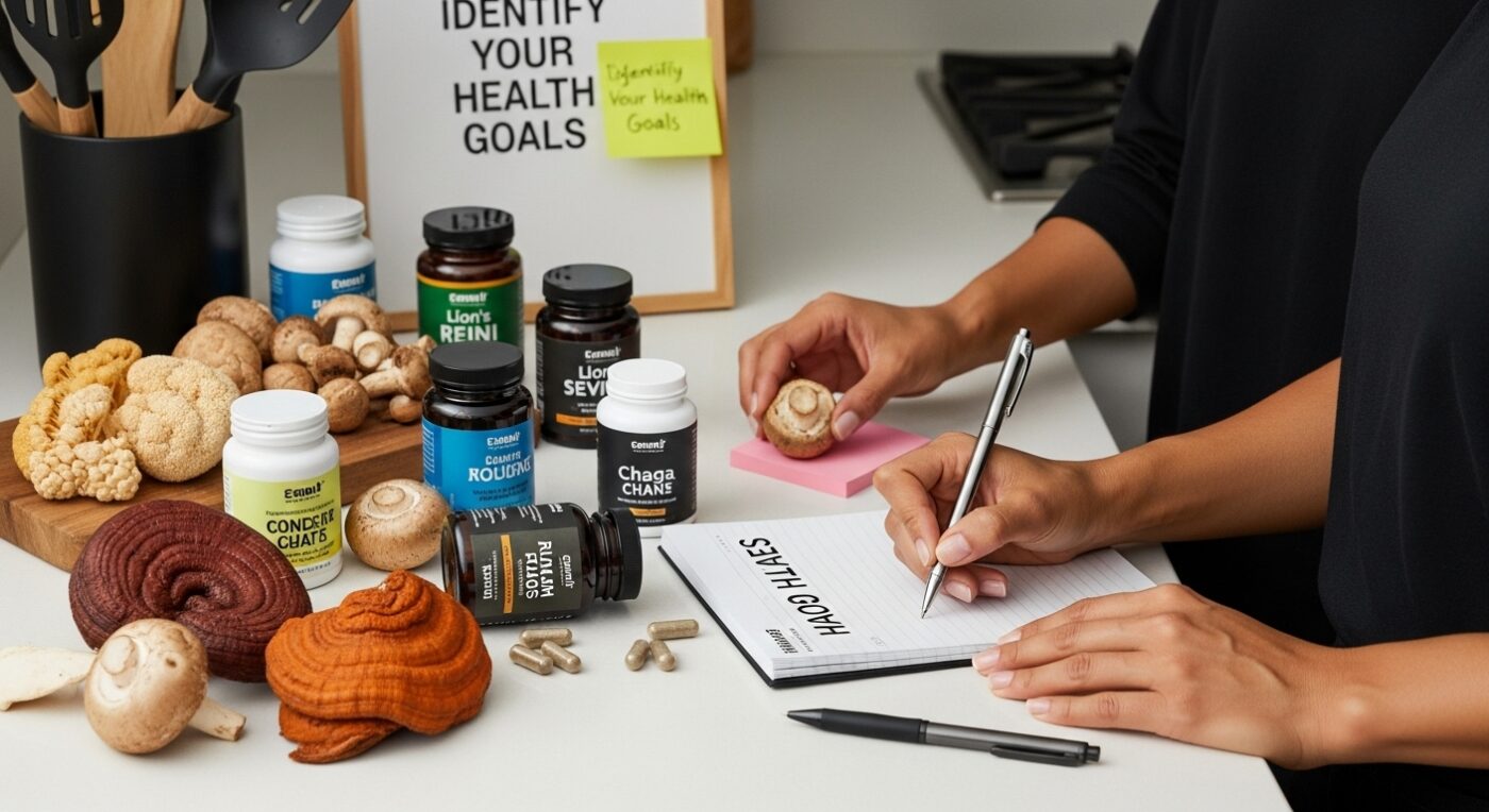 mushroom selection, health goals