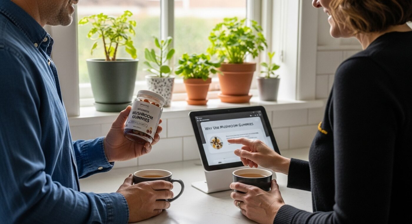 mushroom gummies wellness image