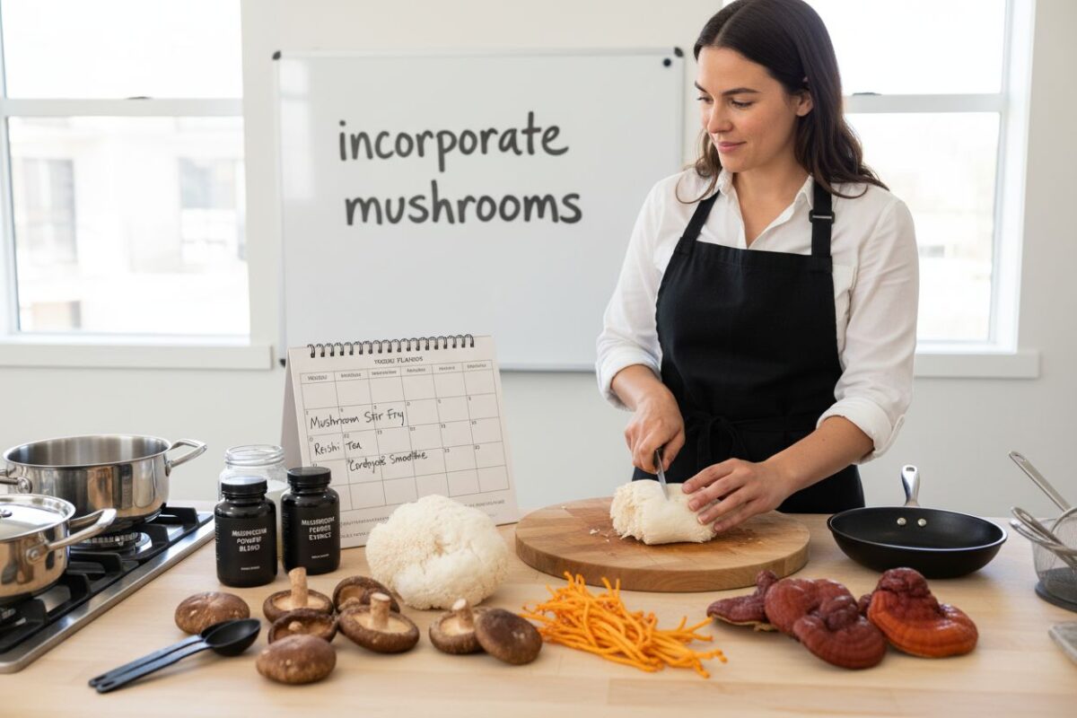 mushroom routine kitchen